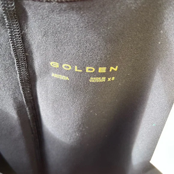 Aritzia Black Bodysuit with Gold Detail - Picture 3 of 3